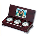<b>LINEA  DEL TEMPO</b> - Часы, термометр, гигрометр и рамка для фото A9021P